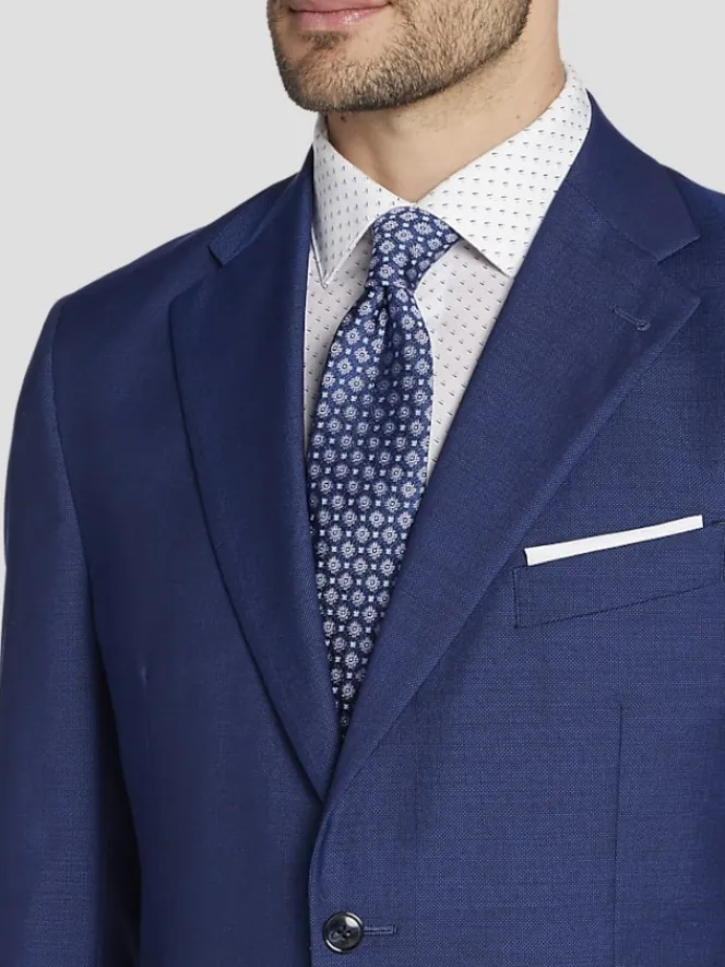 Suit Separates|3-piece Suits-Joseph Abboud Wool Modern Fit Suit Jacket Blue