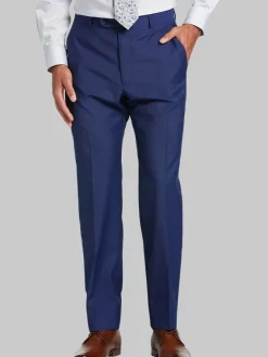 Dress Pants|3-piece Suits-Joseph Abboud Wool Modern Fit Suit Pants Blue