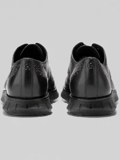 Oxfords|Sneakers-Cole Haan ZEROGRAND Remastered Wingtip Oxford Dress Sneakers Black/Black