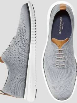 Sneakers|Casual Shoes-Cole Haan 2.ZeroGrand Stitchlite Wingtip Oxfords Gray