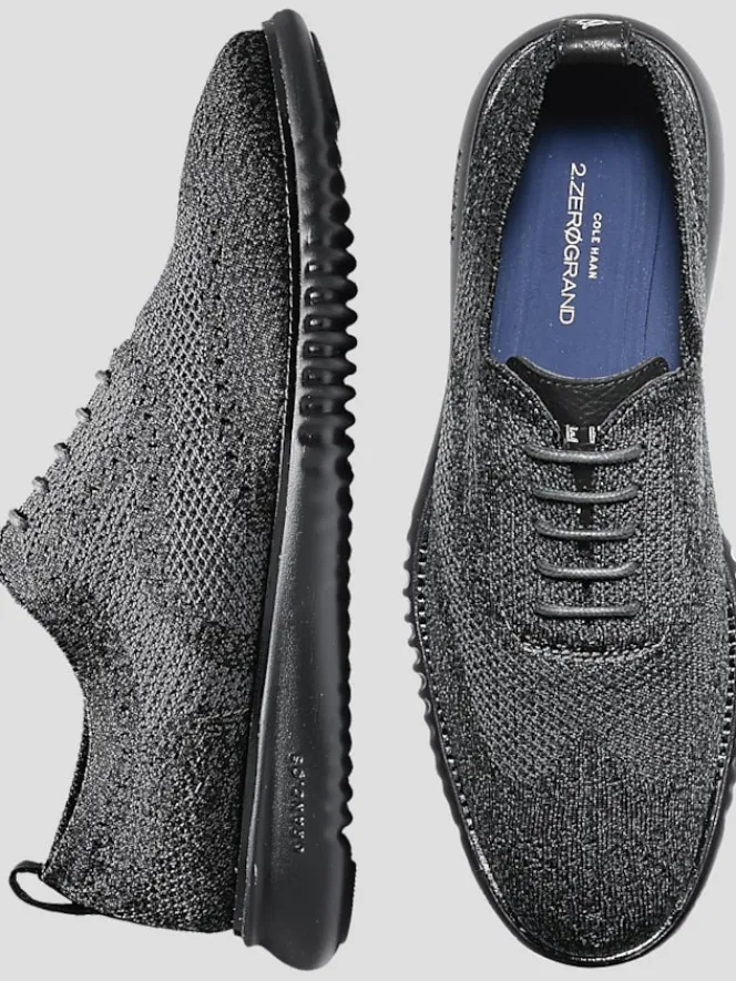 Oxfords|Casual Shoes-Cole Haan 2.ZeroGrand Stitchlite Wingtip Oxfords Black