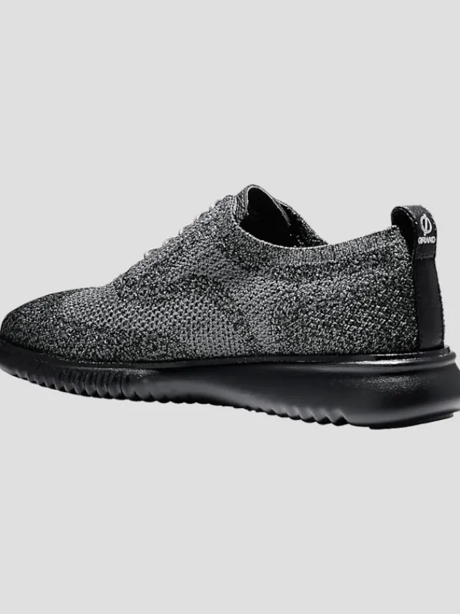 Oxfords|Casual Shoes-Cole Haan 2.ZeroGrand Stitchlite Wingtip Oxfords Black